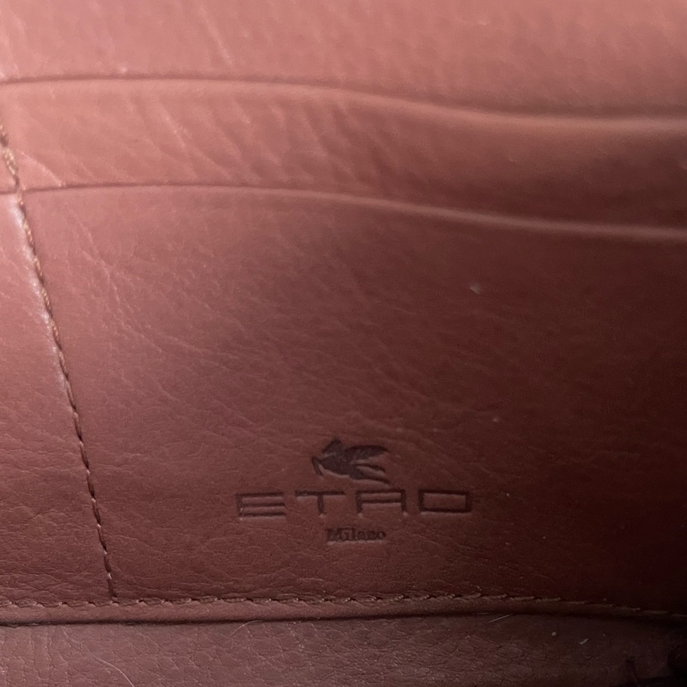 Etro Leather Pattern Print Wallet - Picture 12 of 12